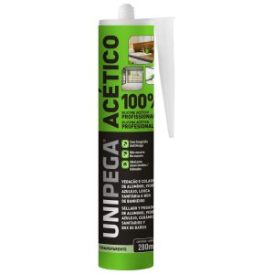 Silicone Acético Incolor 280ml UNIPEGA-0509.0078