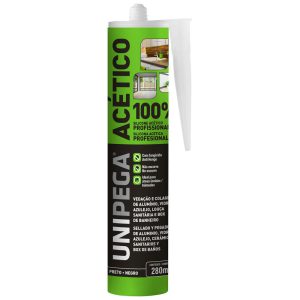 Silicone Acético Preto 280ml UNIPEGA-05090331