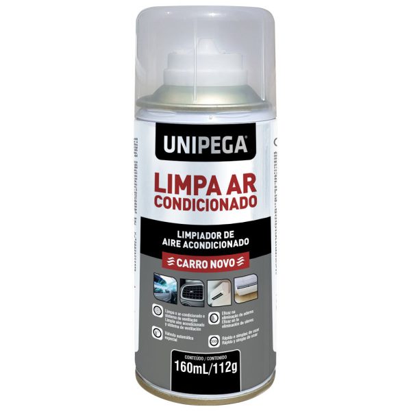 Limpa Ar Condicionado Carro Novo em Spray 160ml UNIPEGA-05340044