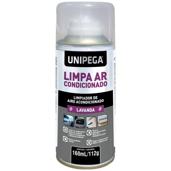 Limpa Ar Condicionado Lavanda em Spray 160ml UNIPEGA-05340035