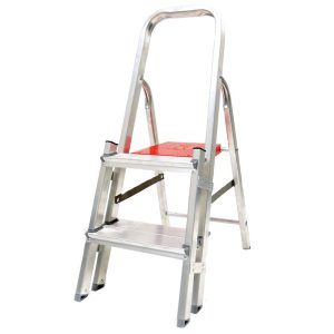 Escada Dupla em Alumínio 2 Degraus 93cm REISAM-906331
