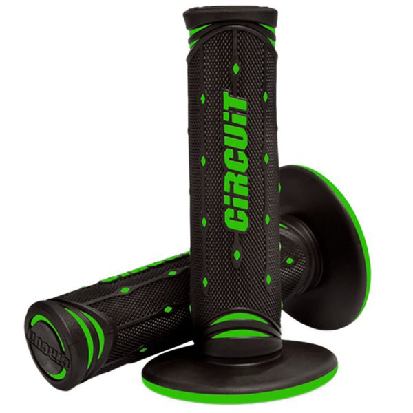 Manopla Júpiter Everyday Preto e Verde para Motos CIRCUIT EQUIPMENT-MA056-217