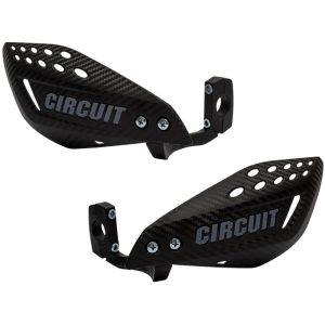 Protetor de Mão Vector com Haste Injetada Carbono e Cinza para Motos CIRCUIT EQUIPMENT-PM061-2D3
