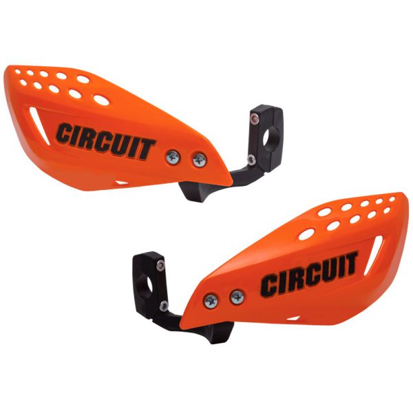 Protetor de Mão com Haste Injetada em Nylon Laranja e Preto para Motos CIRCUIT EQUIPMENT-PM061-291