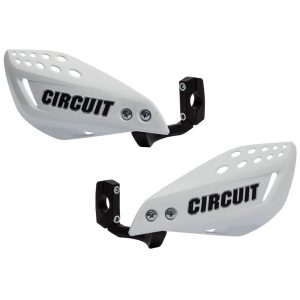 Protetor de Mão Vector com Haste Injetada Branco para Motos CIRCUIT EQUIPMENT-PM061-221