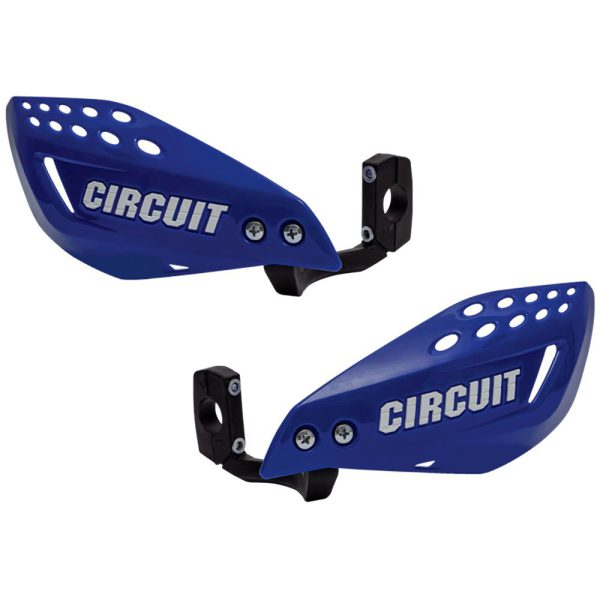 Protetor de Mão com Haste Injetada em Nylon Azul e Branco para Motos CIRCUIT EQUIPMENT-PM061-242