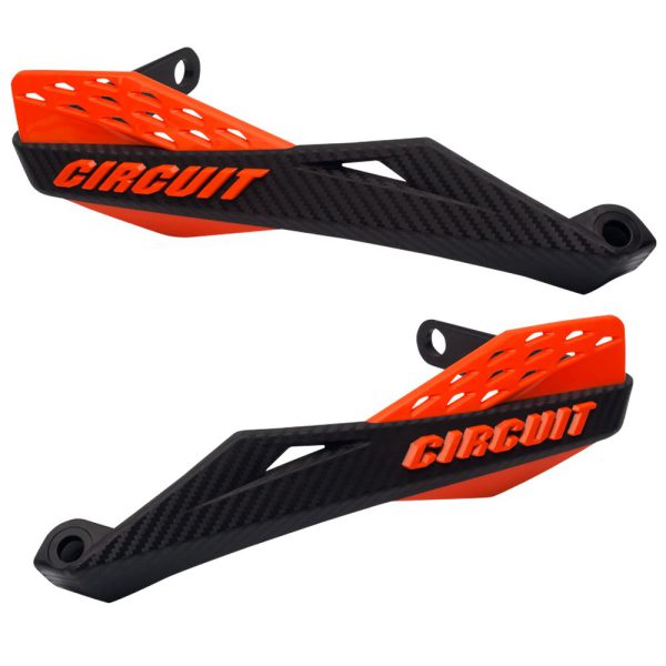 Protetor de Mão Fênix Preto e Laranja para Motos CIRCUIT EQUIPMENT-PM079-219