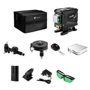 Nível a Laser 12 Linhas Verdes 20m DEKO-DKLL12PT1