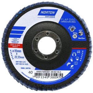 Disco Flap Original R822 115mm Grão 40 NORTON-69957320322