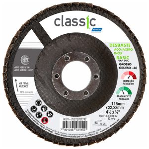 Disco Flap Classic Basic 115mm Grão 40 NORTON-78072707797
