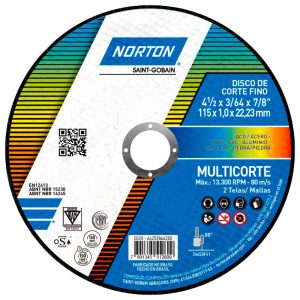 Disco de Corte Multicorte 115×1,0x22,23mm NORTON-66252846280