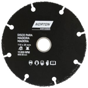 Disco de Corte para Madeira 110 x 20mm NORTON-69957315170