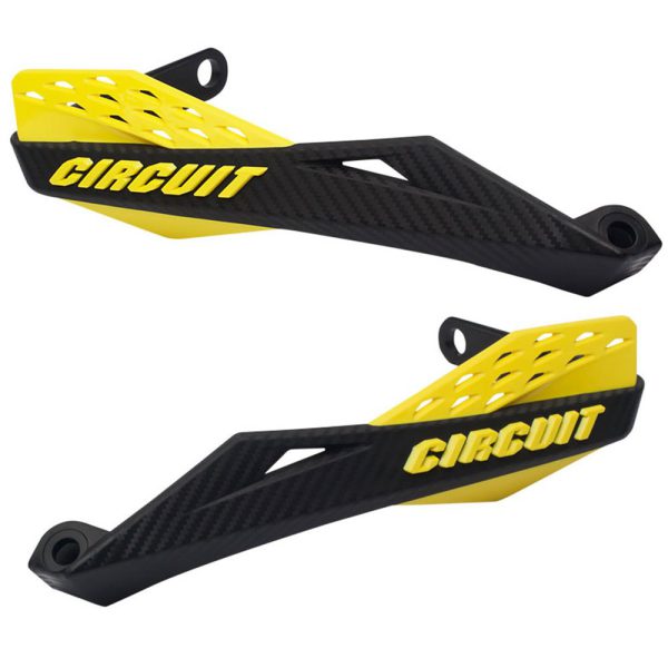 Protetor de Mão Fênix Carbon II Preto e Amarelo para Motos CIRCUIT EQUIPMENT-PM079-216