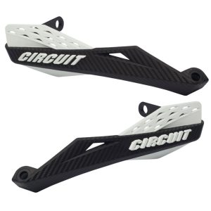 Protetor de Mão Fênix Carbon II Taper Preto e Branco para Motos CIRCUIT EQUIPMENT-PM081-212