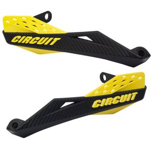 Protetor de Mão Fênix Carbon II Taper Preto e Amarelo para Motos CIRCUIT EQUIPMENT-PM081-216