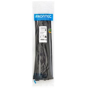 Abraçadeira de Nylon Preta 387 x 7,6mm com 25 Unidades FRONTEC-F7040UVPR25