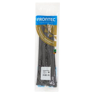 Abraçadeira de Nylon Preta 340 x 4,8mm com 100 Unidades FRONTEC-F7034UVPR100