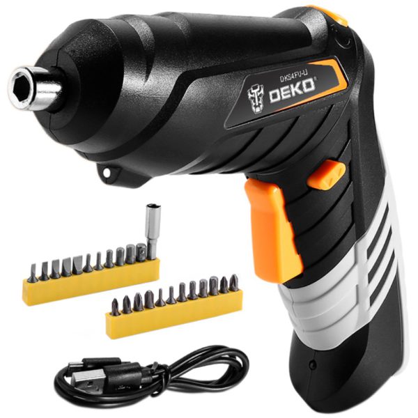 Parafusadeira a Bateria 3.6V 1/4 Pol. M14 com Acessórios DEKO-DKCS36O1-B