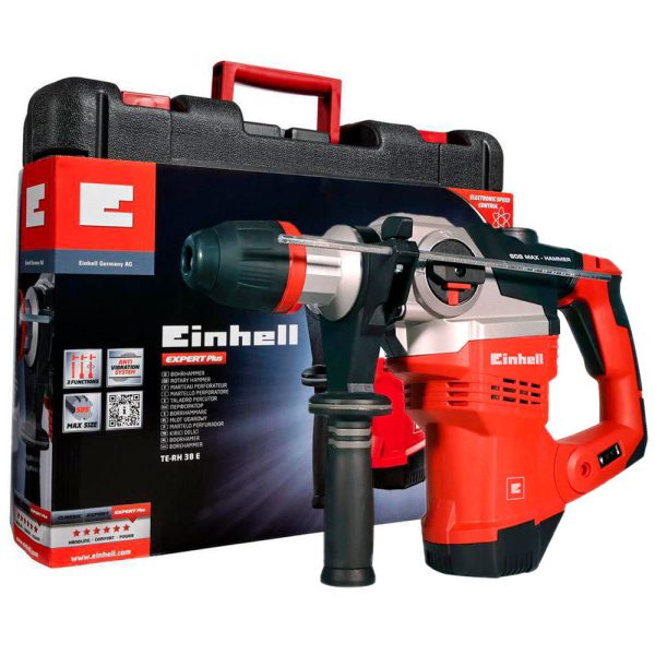 Martelo Perfurador Rompedor TE-RH38E SDS-Max 6,2Kg 9 Joules 1050W 220V com Maleta EINHELL-4257955