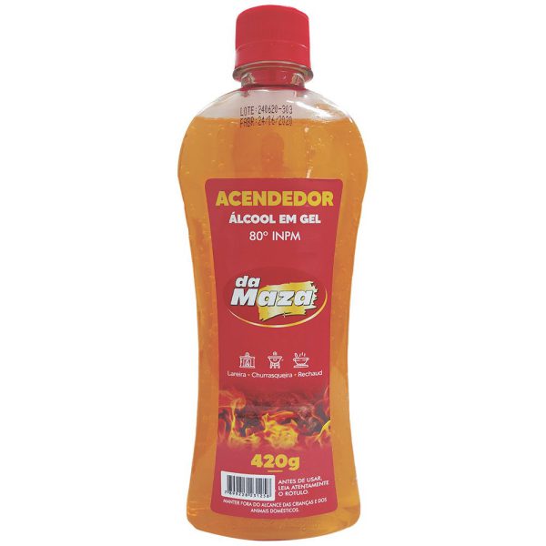 Álcool em Gel Acendedor 80 INPM 420g MAZA-27085