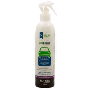 Produto de Limpeza a Seco Antiviral Automotiva 500ml BIOFORCIS-BIOAUTO500PA