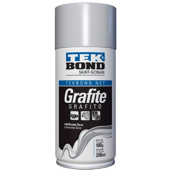 Grafite Lubrificante Seco Spray 200ml TEKBOND-GRAFI300ML