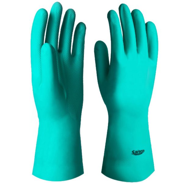 Par de Luvas Nitrílica NIT200 31cm Tamanho G Verde SANRO-283N20002