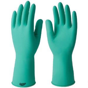 Par de Luvas de Látex SOFT Forrada 31cm Tamanho G Verde SANRO-283830302