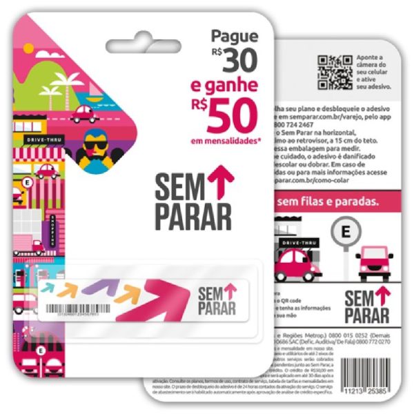 Adesivo Tag com R$50 SEM PARAR-500100021