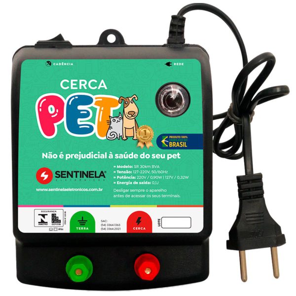 Eletrificador de Cerca para Pets 2,5J Bivolt SENTINELA-1038