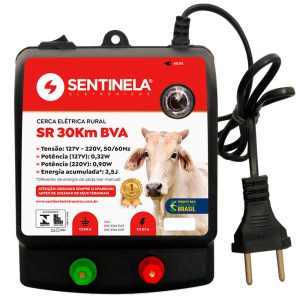 Eletrificador de Cerca SR30KM 2,5J Bivolt sem Regulagem SENTINELA-1039