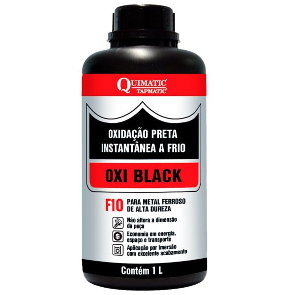 Oxidação Instantânea a Frio F10 Preta para Metais Duros 1L QUIMATIC-CB1