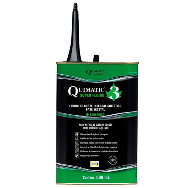 Super Fluido para Corte de Metais Duros 500ml QUIMATIC-AH1