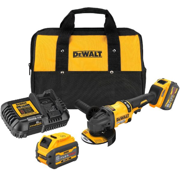 Esmerilhadeira Angular 2300W 220V com 2 Baterias Carregador e Bolsa DEWALT-DCG418T2