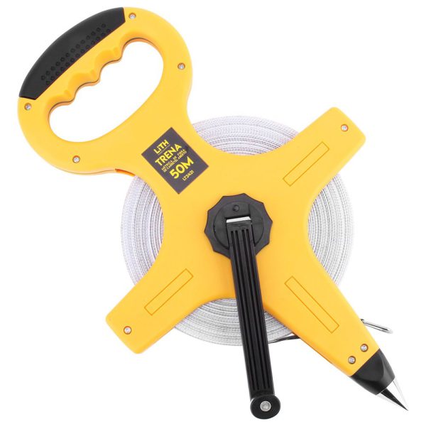 Trena Métrica de Fibra de Carretel Aberto 50m LITH-LT2421