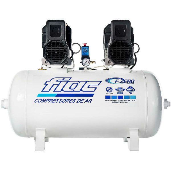 Compressor de Ar Isento de Óleo XS100 120 PSI 100L 4HP 220V FIAC-8975706123