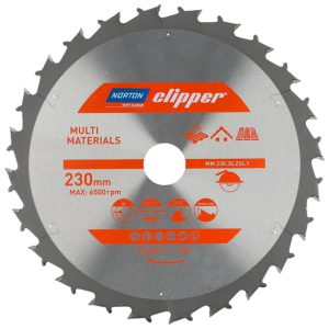 Disco de Serra em Aço 230 x 30mm com 24 Dentes para Multi Materiais NORTON-70184608131