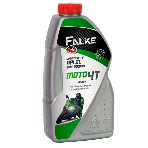Óleo Lubrificante Moto 4T API SL SAE 20W50 900ml FALKE-T3FA0061
