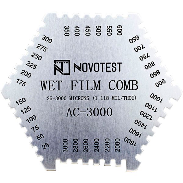 Medidor Espessuras Camadas de Tintas Úmidas AC-3000 25 a 3000 NOVOTEST-310759