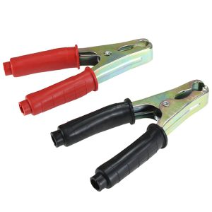 Par de Garras Jacaré Grande Preto e Vermelho 100A com 2 Peças DUALCOMP-43154