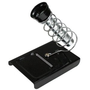 Suporte Ferro de Solda de Metal Preto DUALCOMP-10.24.5
