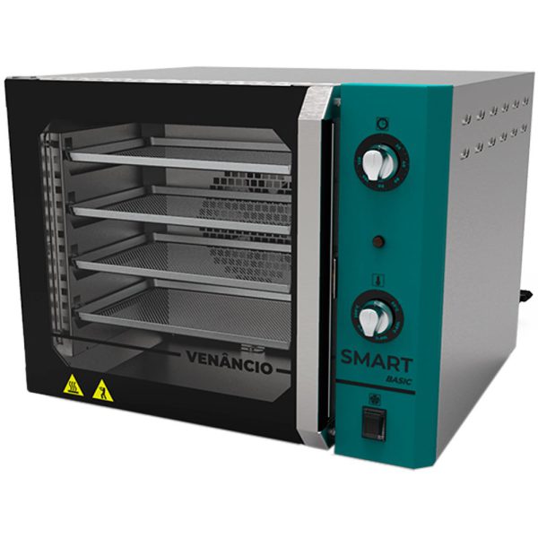 Forno Convector Smart Basic em Inox Azul Turquesa 55L 220V VENANCIO-FCSB4E-INAZ