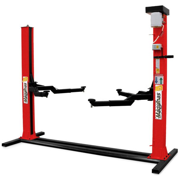 Elevador Automotivo Vermelho 2,5 Toneladas 220V Trifásico JM MAQUINAS-6134-VM