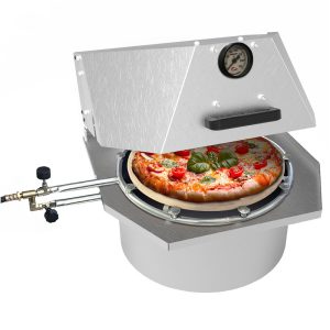 Forno de Pizza Compacto Paulistano Aço Polido 35cm SARO-FC35