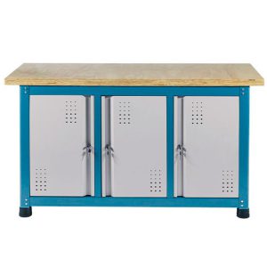 Bancada Multiuso Desmontável com Tampo Compensado Pinus de 40mm com 3 Portas MARCON-BM-Z