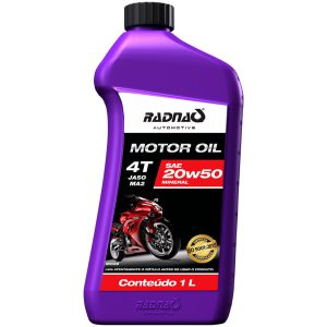 Óleo Lubrificante Mineral 20W50 4T 1L para Motos RADNAQ-MO28-01