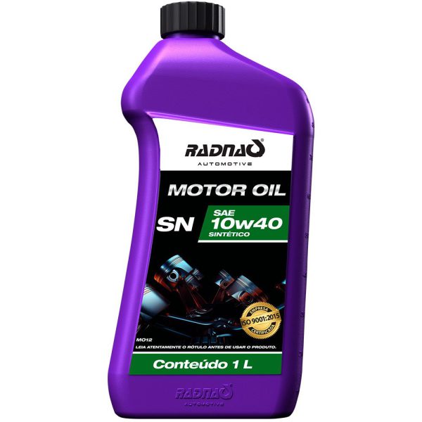 Óleo Lubrificante Sintético 10W40 SN 1L RADNAQ-MO12-01