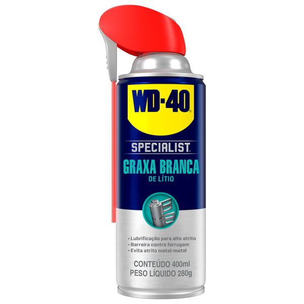 WD-40 Specialist Graxa Branca de Lítio 400ml – Aerossol WD40-497681