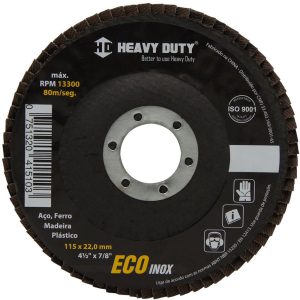Disco Flap Ecoinox 4.1/2 Pol. Grão 120 HEAVY DUTY-123031