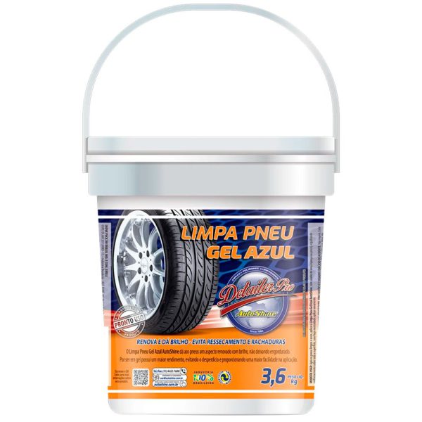 Limpa Pneus Gel Azul 3,6Kg AUTO SHINE-AS15506-3.6KGS
